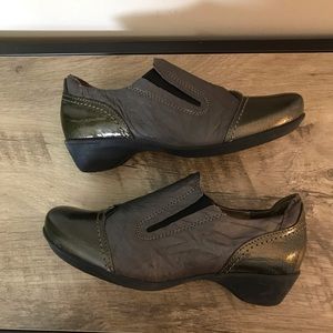 DROMEDARIS Gray LEATHER Ankle Boot COMFORT SHOES